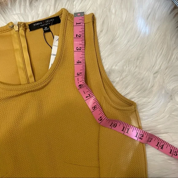 Romeo & Juliet Couture Yellow Jumpsuit - Picture 12 of 13